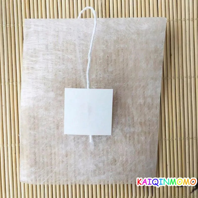 100pcs/lot Corn Fiber Tea bags Pyramid Shape Heat Sealing Filter Teabags PLA Biodegraded