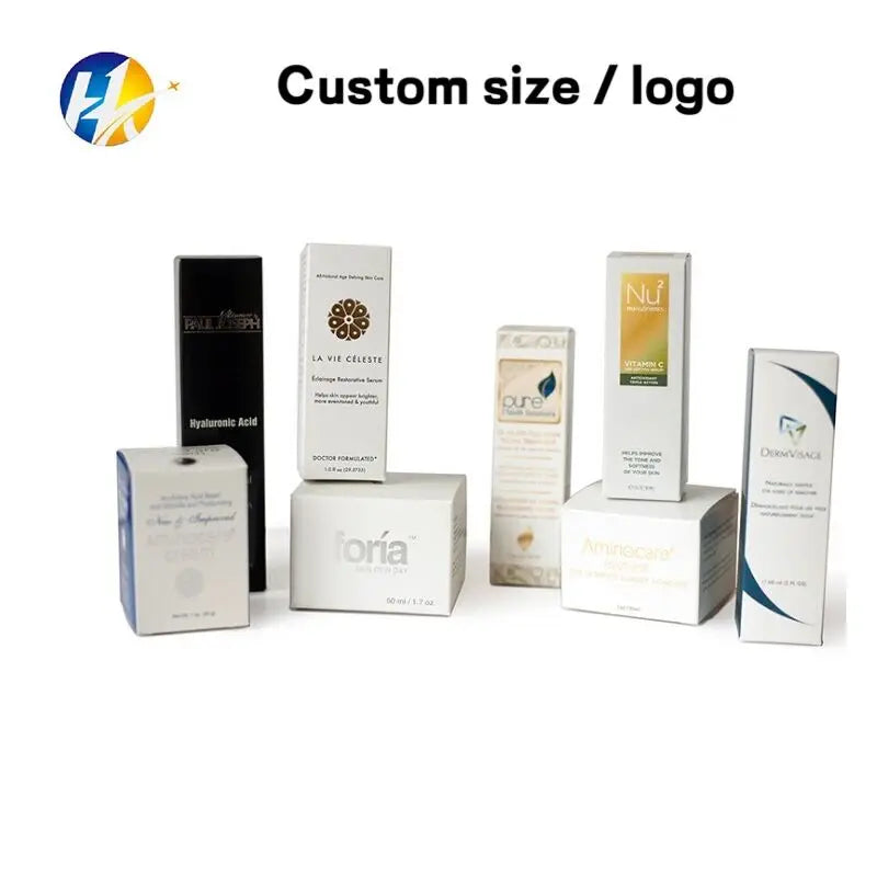 Custom paper box cardboard box Lipstick Cosmetic Perfume Bottle Kraft Paper Box Essential Oil Packaging Box