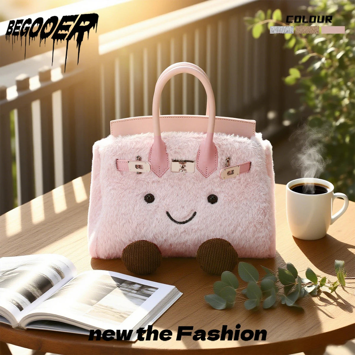 Cute Plu Crossbody Bag Women's Faionable Cartoon Handbag  Handbag Removable oulder Strap PU Leather Briti Sle