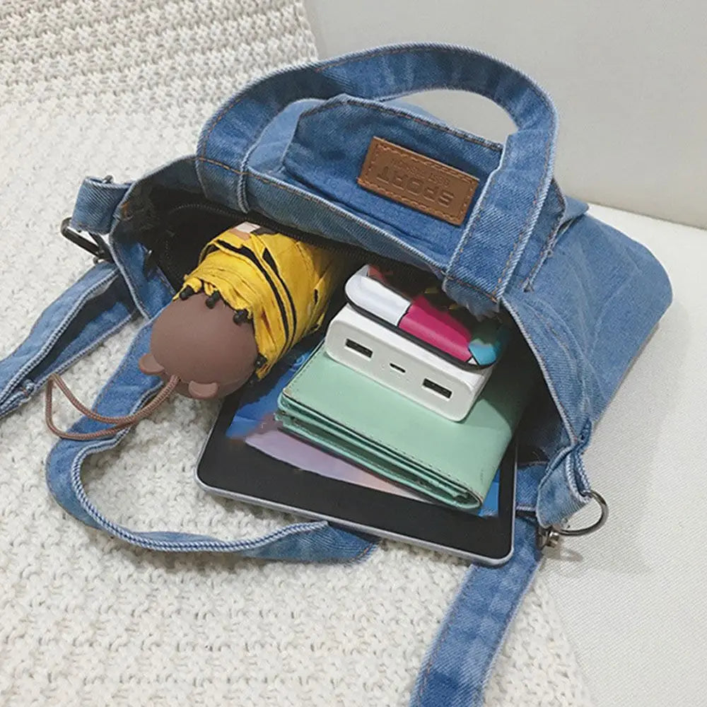 Denim Jeans Shoulder Bags Cool Girl Totes Fashion Trend Handbags Crossbody Bags Fashionable shoulder bag