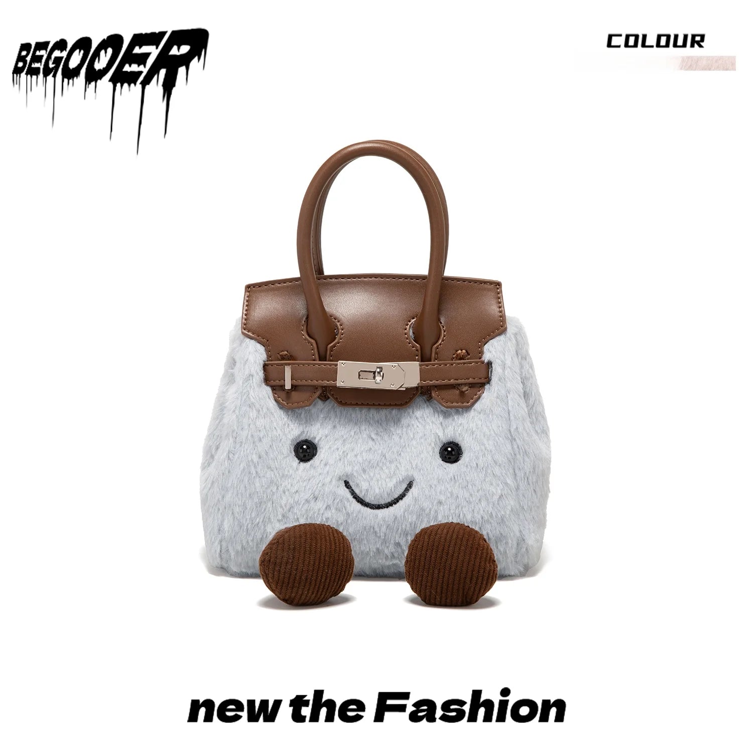 Cute Plu Crossbody Bag Women's Faionable Cartoon Handbag  Handbag Removable oulder Strap PU Leather Briti Sle