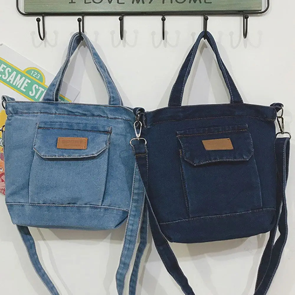 Denim Jeans Shoulder Bags Cool Girl Totes Fashion Trend Handbags Crossbody Bags Fashionable shoulder bag