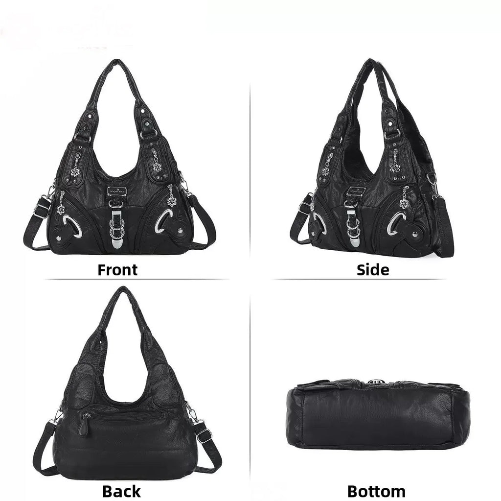 Angel Kiss Vintage Y2K Millennium Trendy Leopard Tie Dye Tote Bag Crossbody Bag Briti Sle Youth Daily Use Waterproof