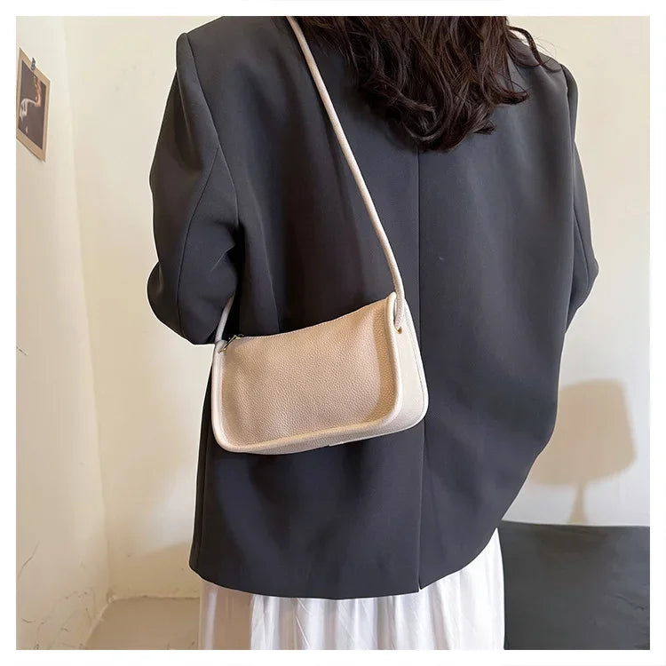 100%Real Cowhide Genuine Leather Sac Fashion Women Crossbody Bags for Ladies New High Capacity Shoulder Bag Handbag Female Purse