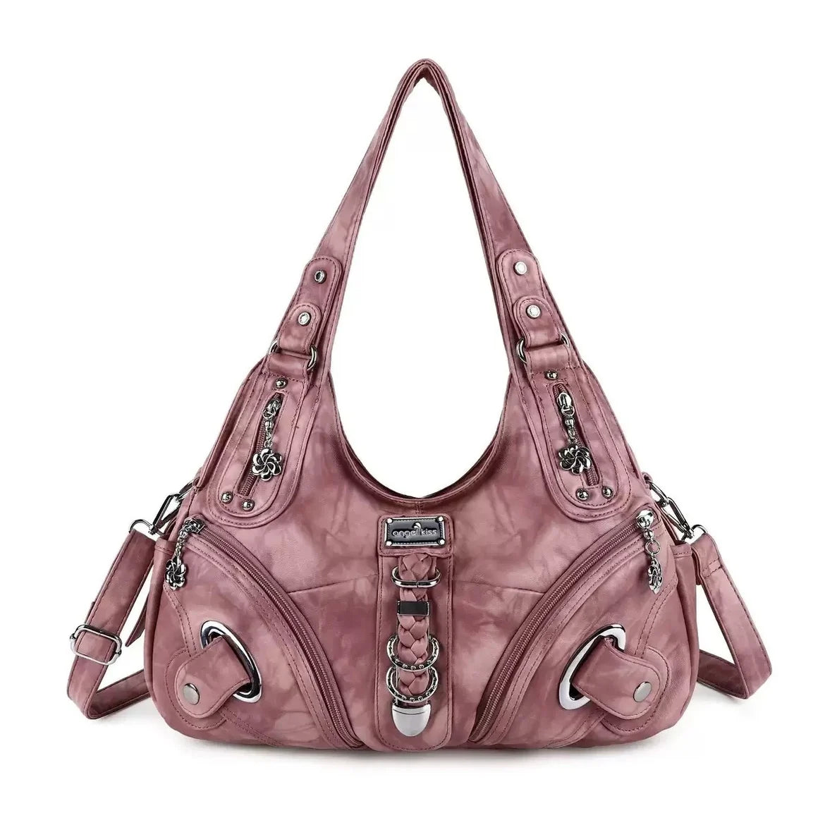 Angel Kiss Vintage Y2K Millennium Trendy Leopard Tie Dye Tote Bag Crossbody Bag Briti Sle Youth Daily Use Waterproof