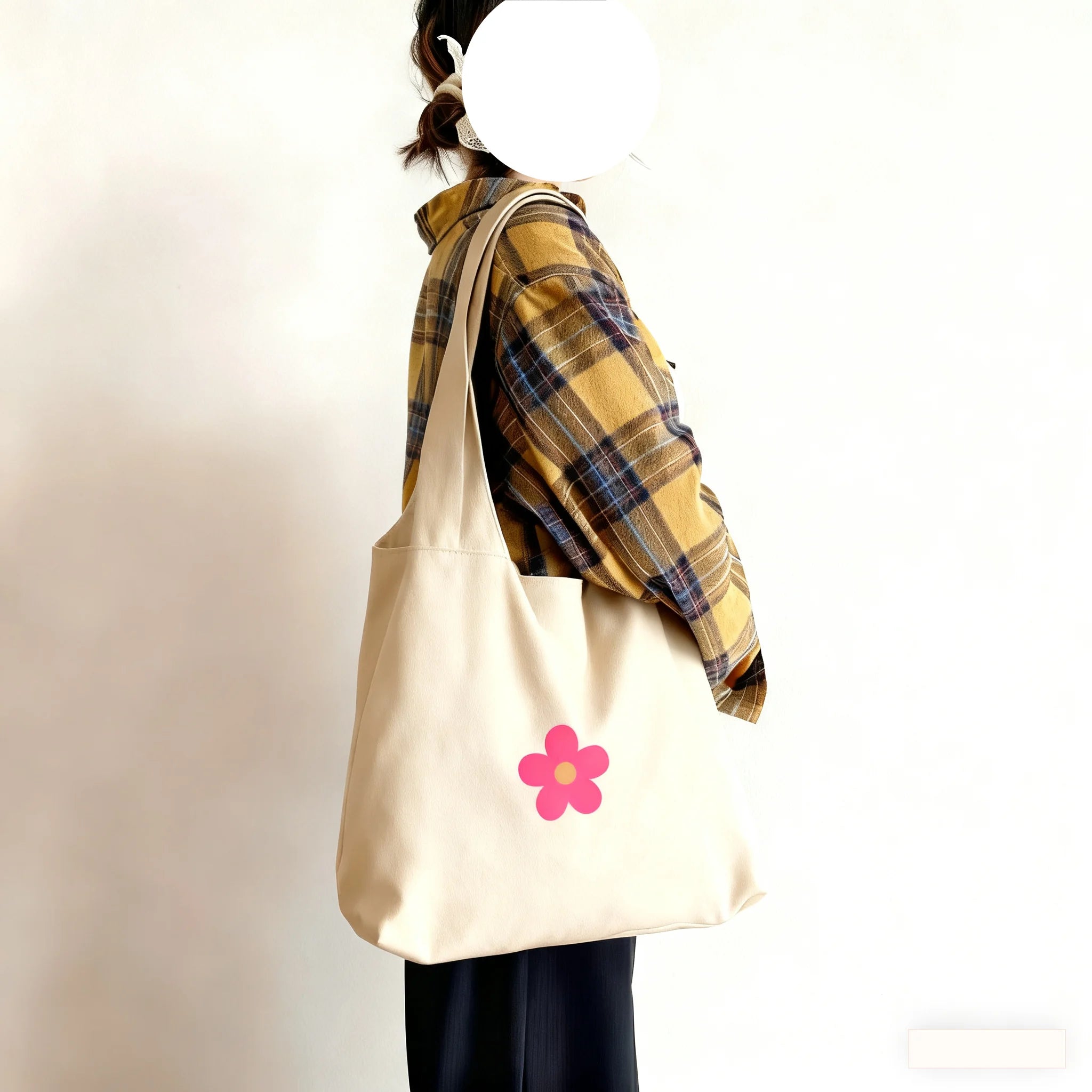 2/5/7/10pcs Customized Large Capacity Canvas Bag Women's Shoulder Bag High-value Tote Bag Graffiti Blank Tote Bag Canvas Bag