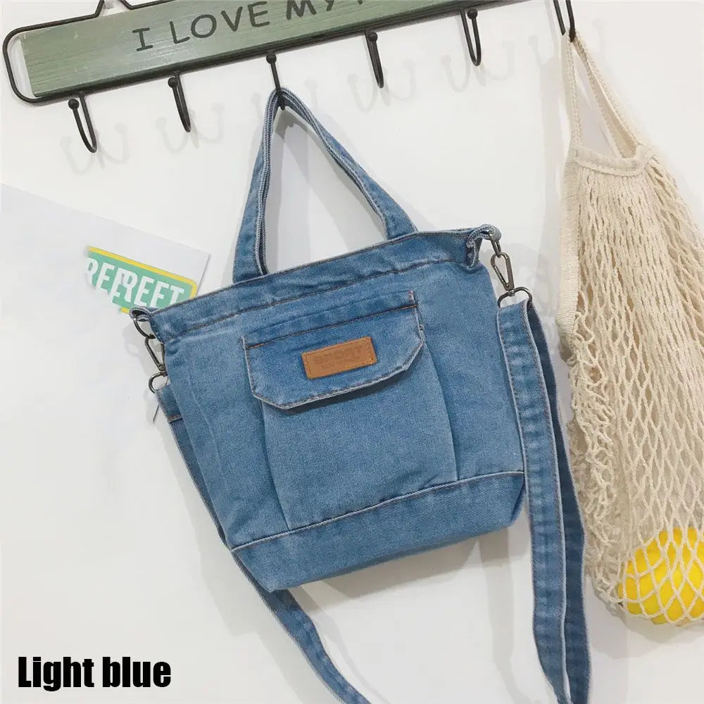 Denim Jeans Shoulder Bags Cool Girl Totes Fashion Trend Handbags Crossbody Bags Fashionable shoulder bag