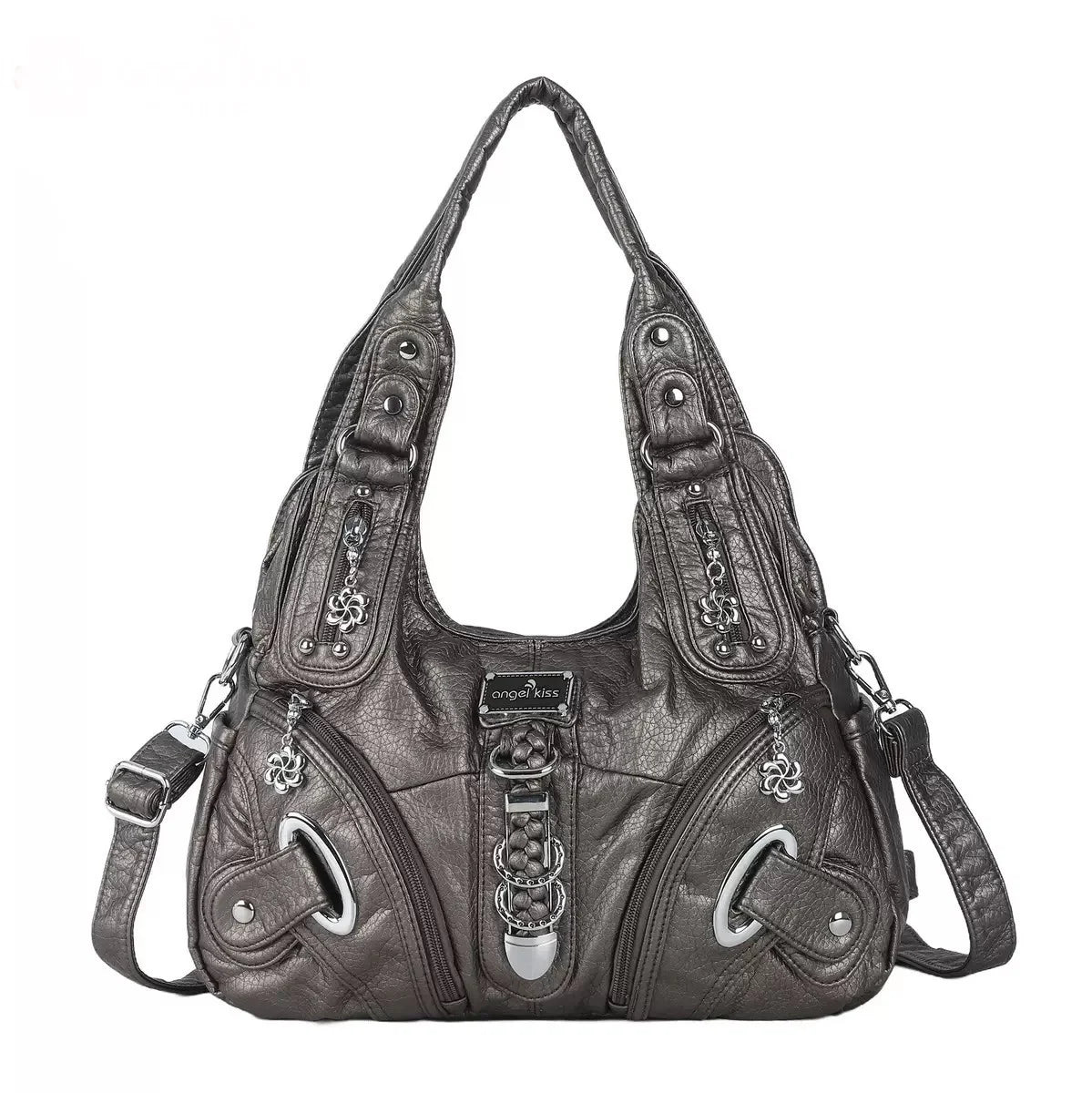 Angel Kiss Vintage Y2K Millennium Trendy Leopard Tie Dye Tote Bag Crossbody Bag Briti Sle Youth Daily Use Waterproof