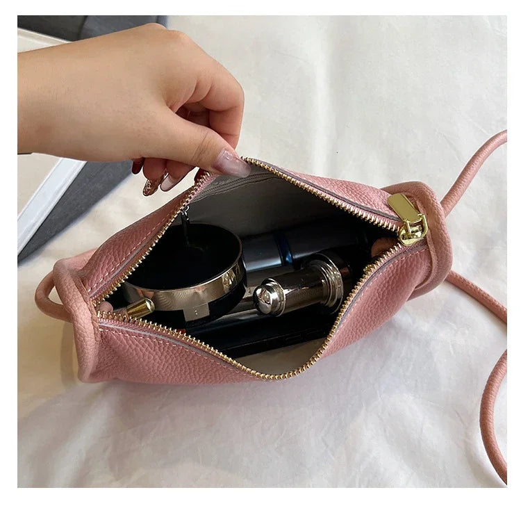 100%Real Cowhide Genuine Leather Sac Fashion Women Crossbody Bags for Ladies New High Capacity Shoulder Bag Handbag Female Purse