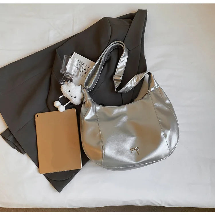 2025 Summer New Large Capacity Underarm Shoulder Bag Crossbody Bag Women's Fashion Backpack Comes with a Small Doll as a Gift