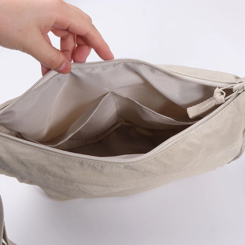 Casual Nylon Hobos Crossbody Bag for Women Men Shoulder Bags Large Capacity Tote Lady Travel Shopper Bag Female Purses