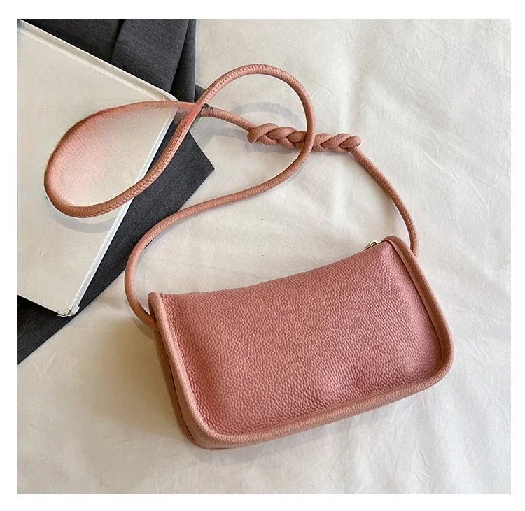 100%Real Cowhide Genuine Leather Sac Fashion Women Crossbody Bags for Ladies New High Capacity Shoulder Bag Handbag Female Purse