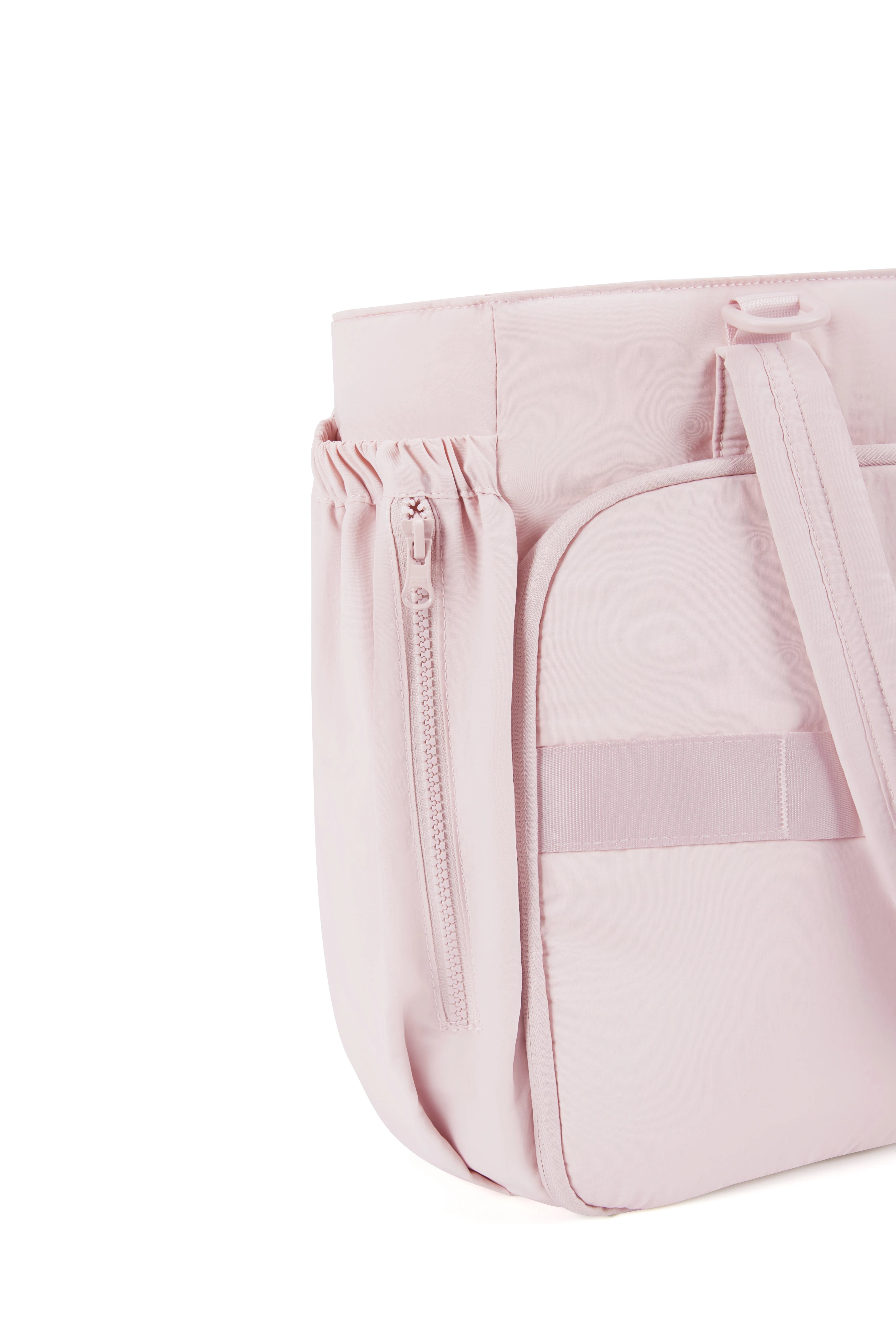 BAGSMART Padded Tote Bag With Bow Casual Quilted Padded Women Shoulder Bags Fit 15.6in Laptop Large Capacity Yoga Gym Bags