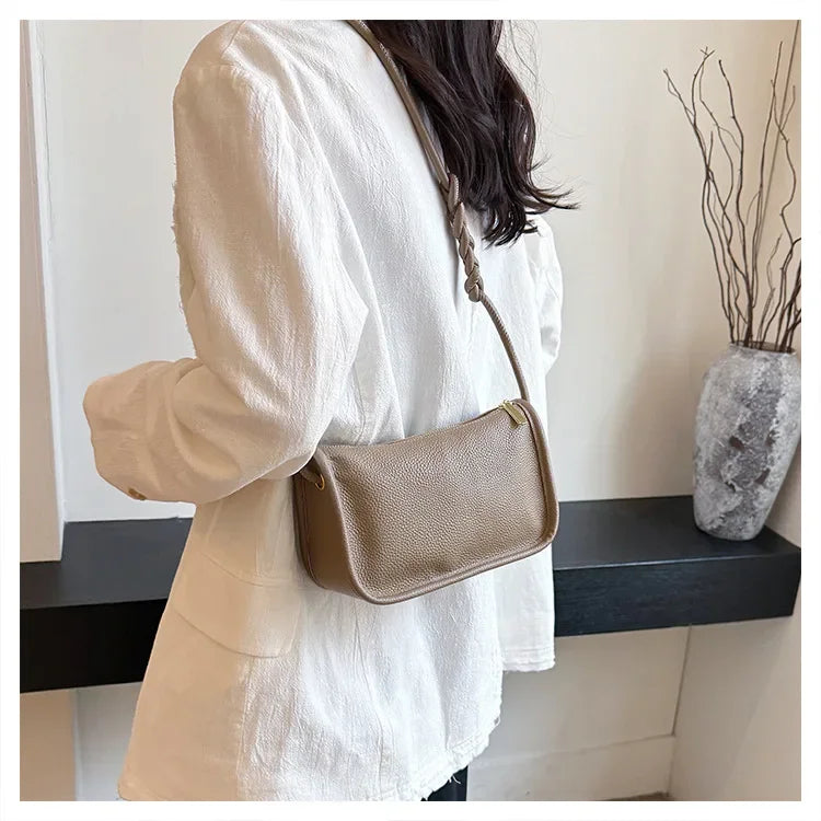 100%Real Cowhide Genuine Leather Sac Fashion Women Crossbody Bags for Ladies New High Capacity Shoulder Bag Handbag Female Purse