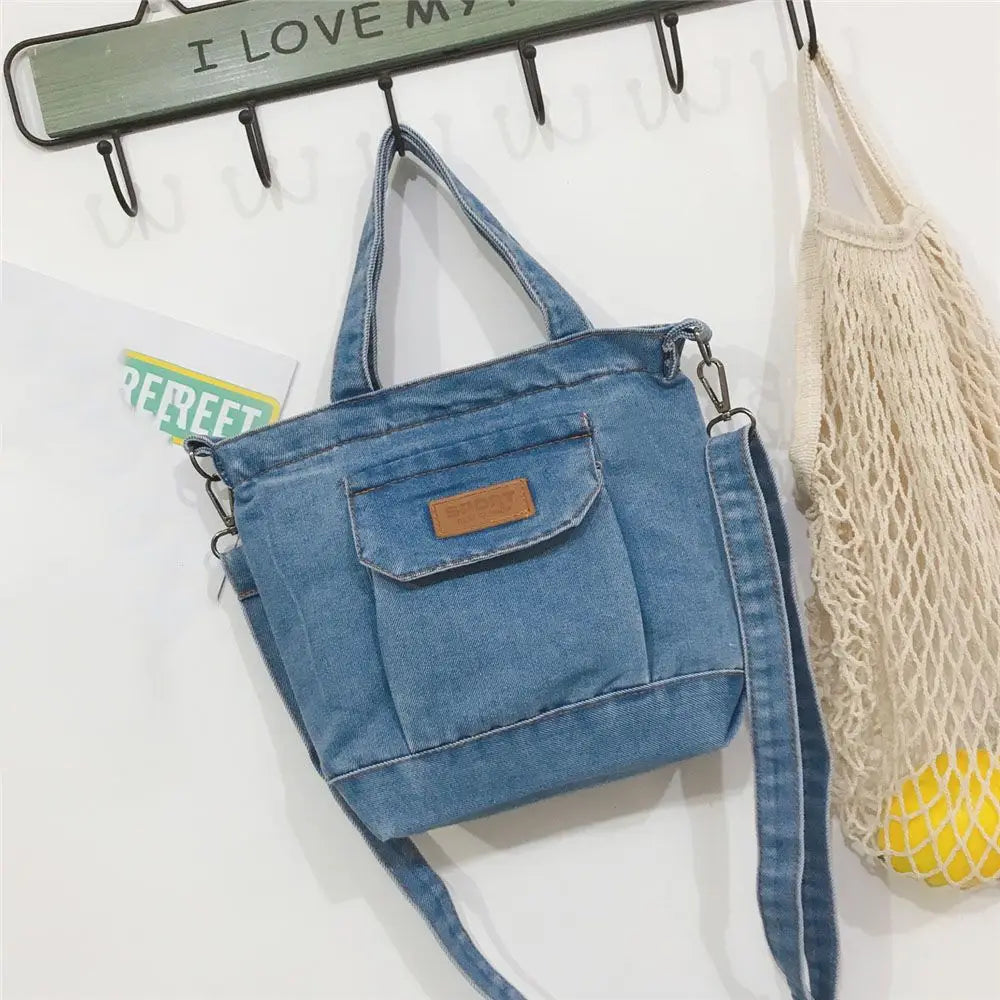Denim Jeans Shoulder Bags Cool Girl Totes Fashion Trend Handbags Crossbody Bags Fashionable shoulder bag