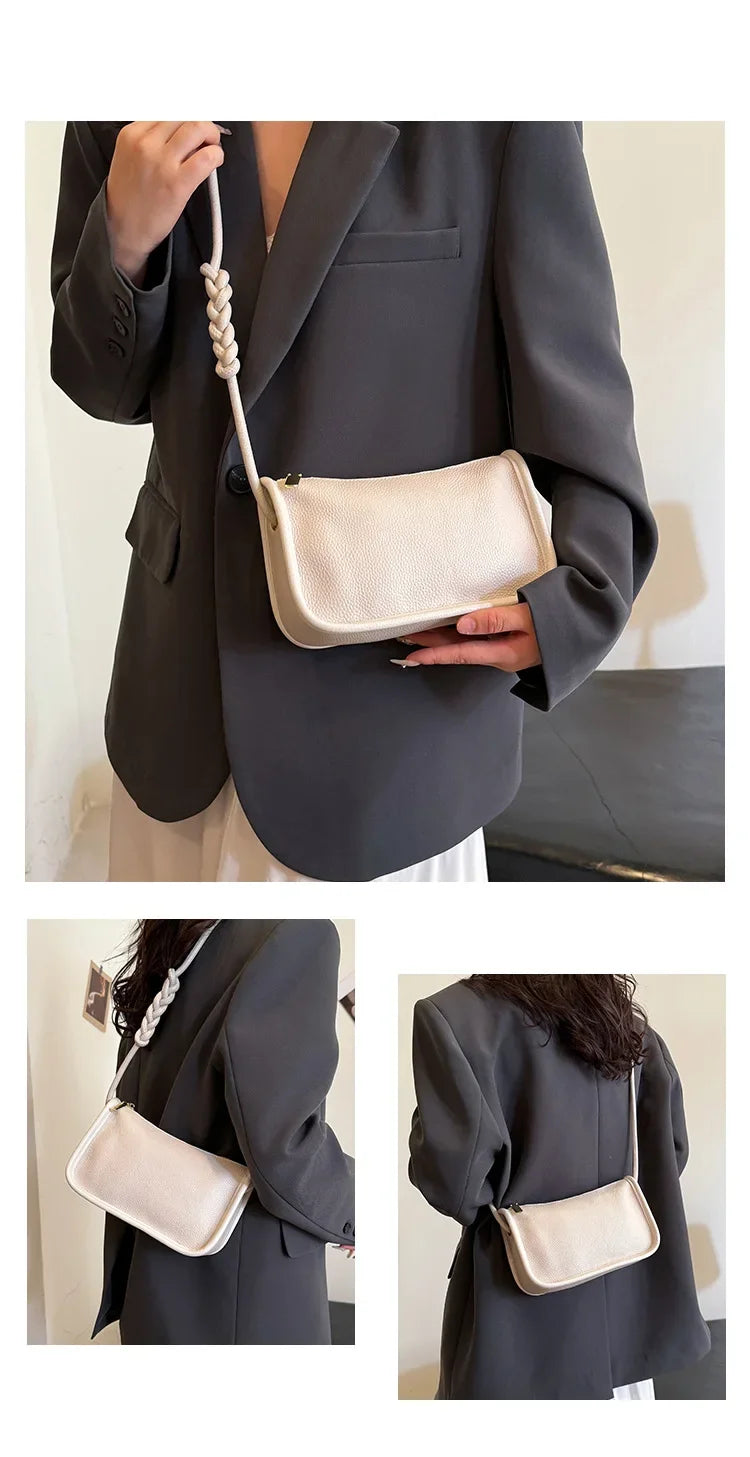 100%Real Cowhide Genuine Leather Sac Fashion Women Crossbody Bags for Ladies New High Capacity Shoulder Bag Handbag Female Purse