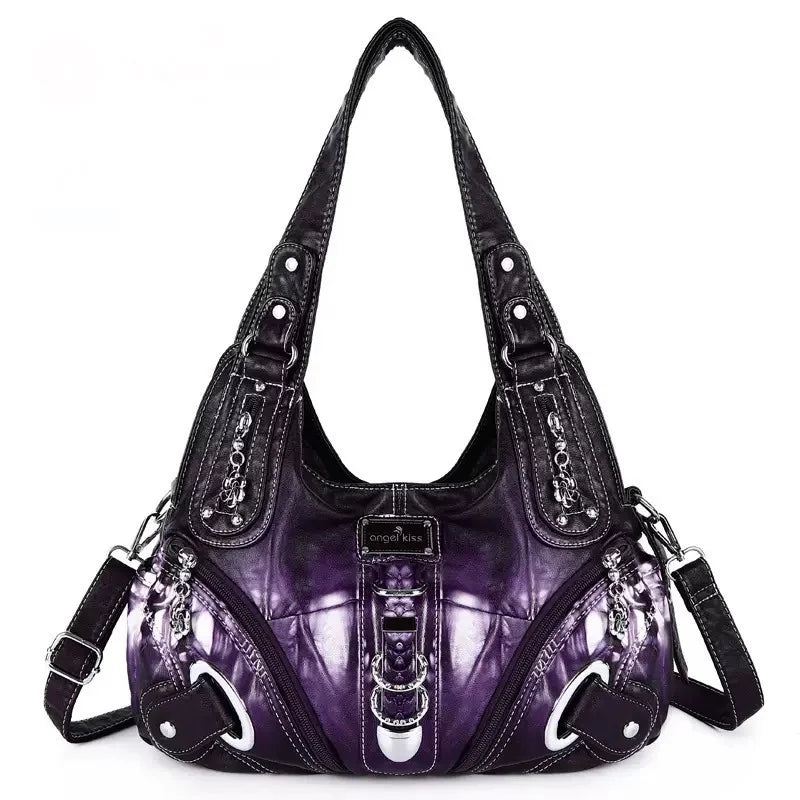 Angel Kiss Vintage Y2K Millennium Trendy Leopard Tie Dye Tote Bag Crossbody Bag Briti Sle Youth Daily Use Waterproof