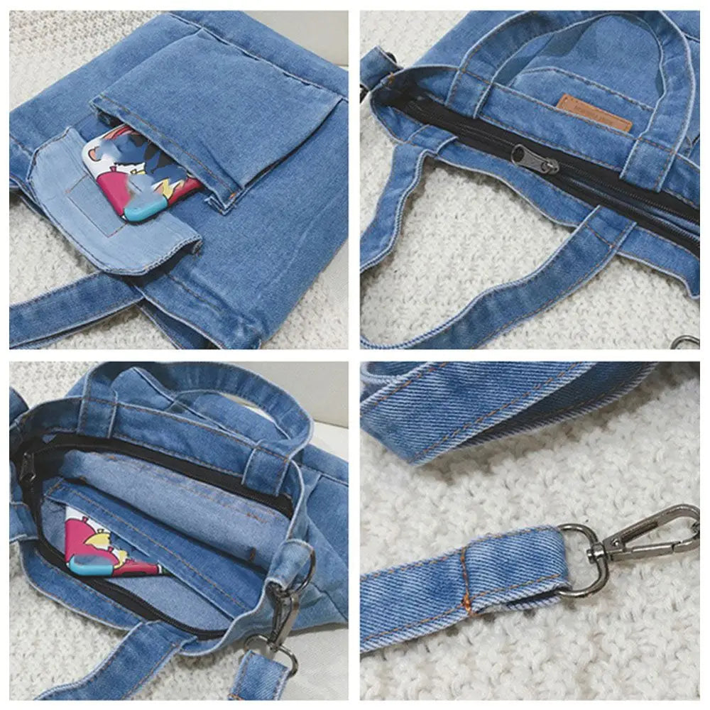 Denim Jeans Shoulder Bags Cool Girl Totes Fashion Trend Handbags Crossbody Bags Fashionable shoulder bag