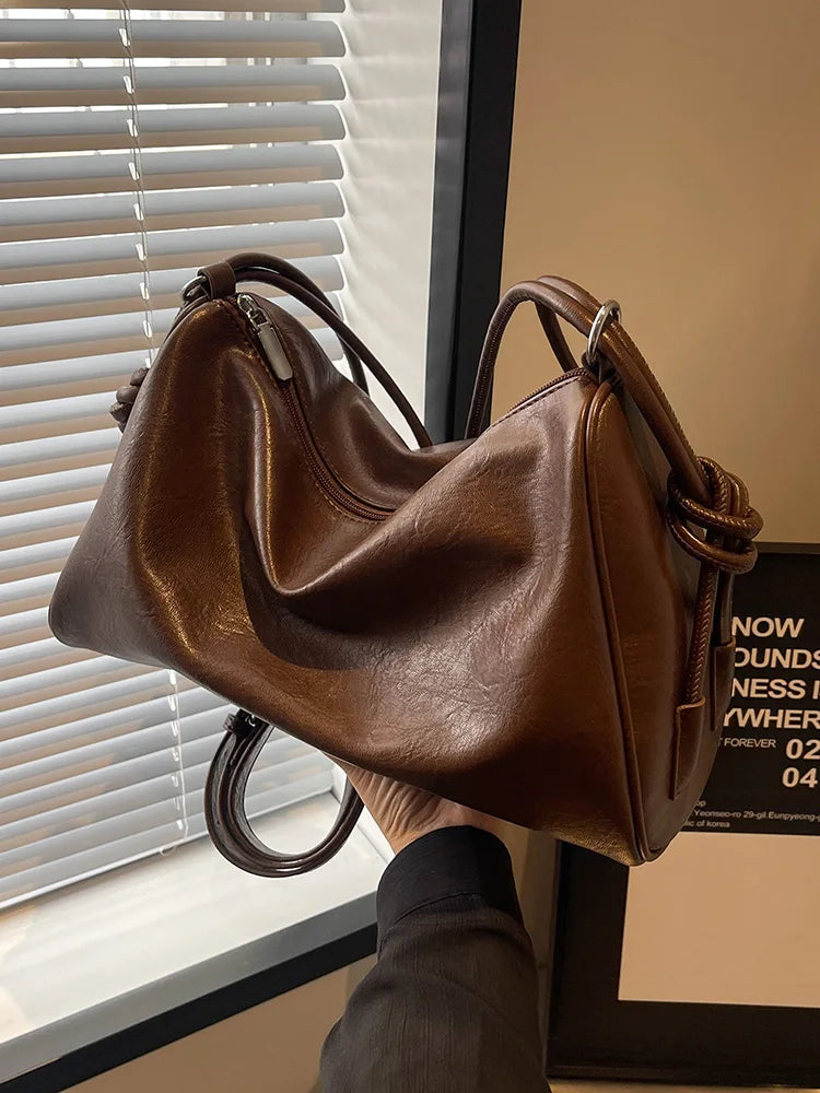 Boston Sle Large Capaci Women's Crossbody Bag 2025 New Autumn Winter Versatile Pillow Bag Commuter oulder Bag