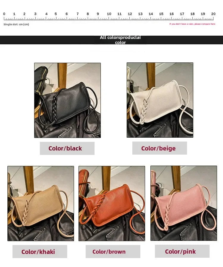 100%Real Cowhide Genuine Leather Sac Fashion Women Crossbody Bags for Ladies New High Capacity Shoulder Bag Handbag Female Purse