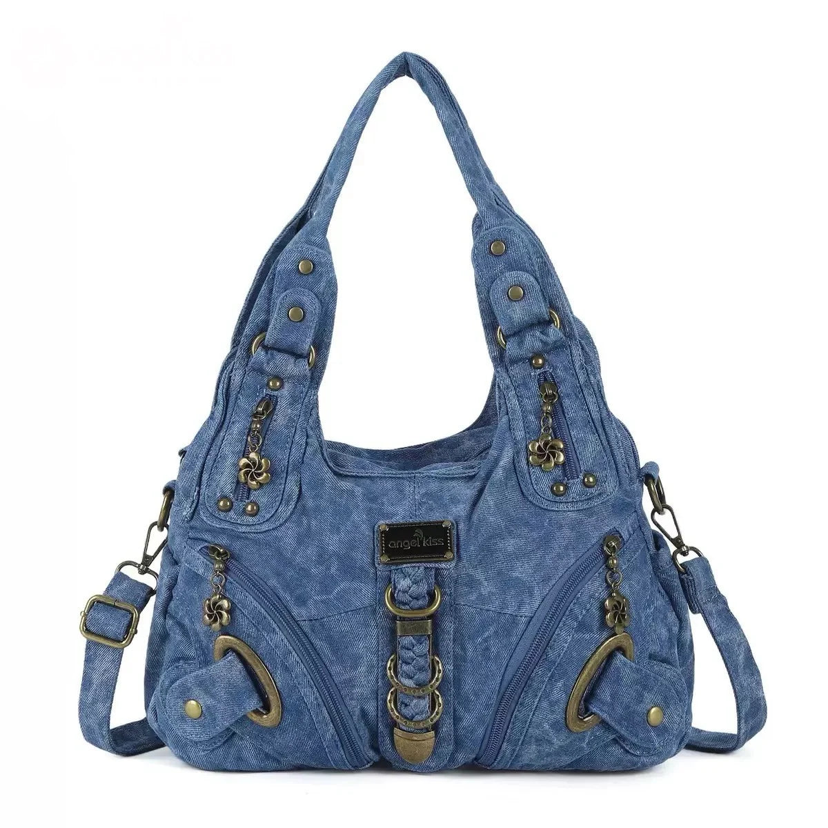 Angel Kiss Vintage Y2K Millennium Trendy Leopard Tie Dye Tote Bag Crossbody Bag Briti Sle Youth Daily Use Waterproof