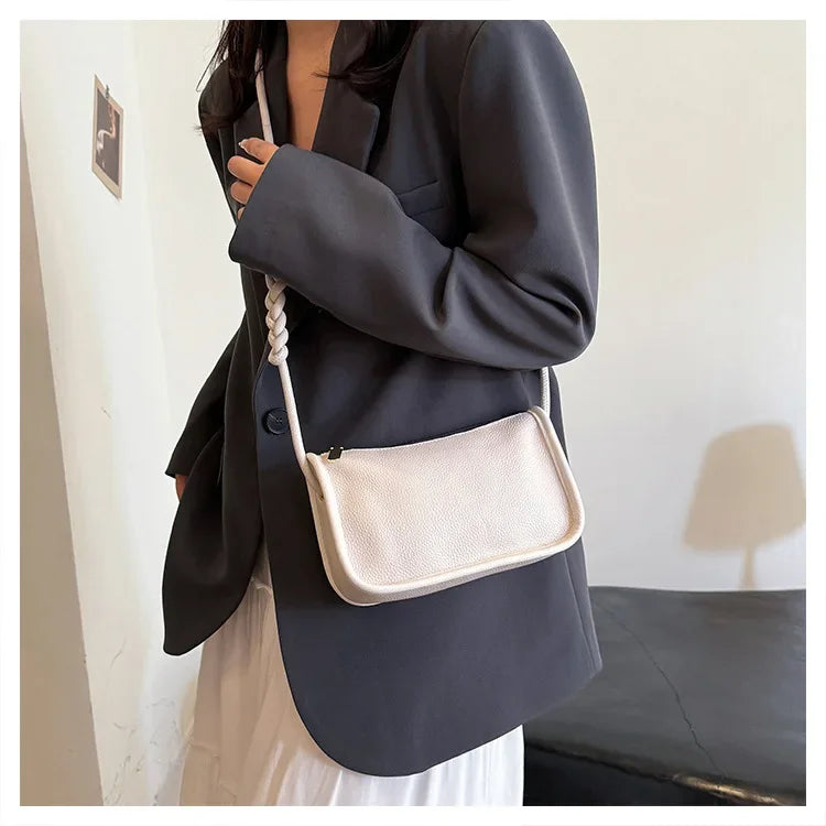 100%Real Cowhide Genuine Leather Sac Fashion Women Crossbody Bags for Ladies New High Capacity Shoulder Bag Handbag Female Purse