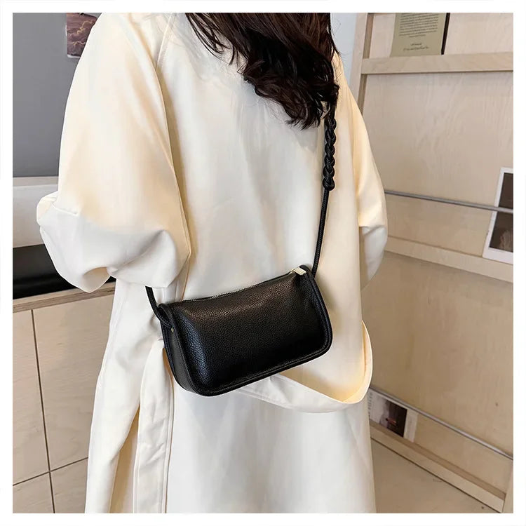 100%Real Cowhide Genuine Leather Sac Fashion Women Crossbody Bags for Ladies New High Capacity Shoulder Bag Handbag Female Purse