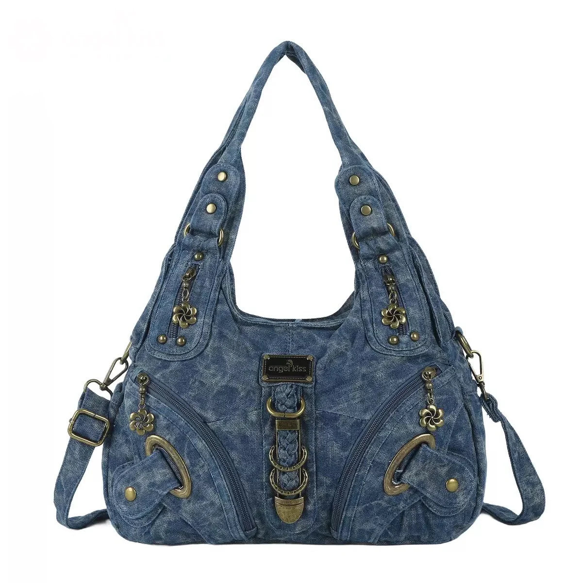 Angel Kiss Vintage Y2K Millennium Trendy Leopard Tie Dye Tote Bag Crossbody Bag Briti Sle Youth Daily Use Waterproof