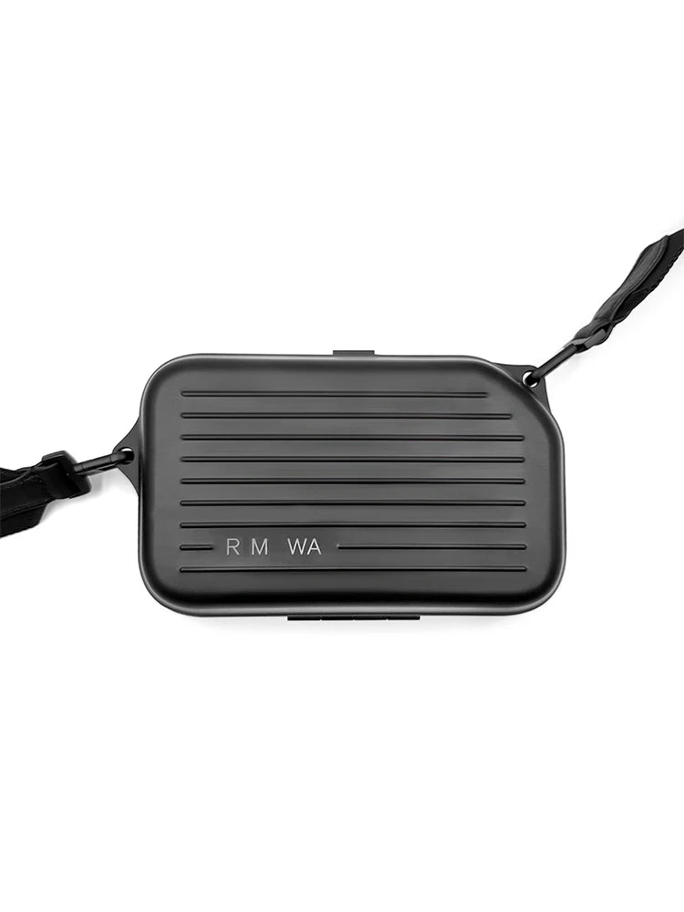 2026 Luxury RMWA Single Shoulder Vertical Aluminum Magnesium Alloy Crossbody Bag - Metallic Silver - Fashionable Suitcase - Esse