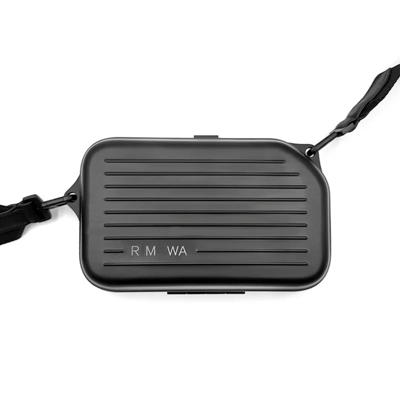 2026 Luxury RMWA Single Shoulder Vertical Aluminum Magnesium Alloy Crossbody Bag - Metallic Silver - Fashionable Suitcase - Esse