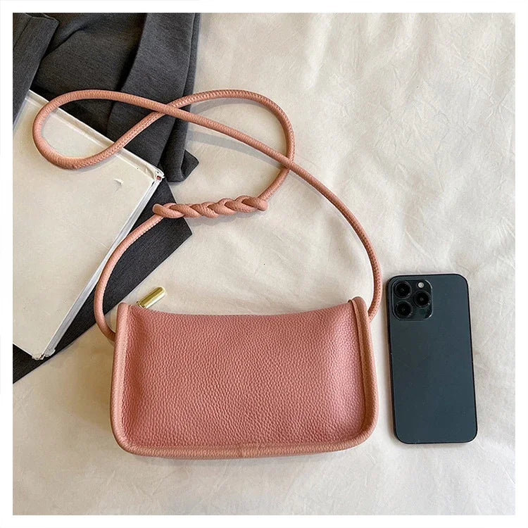 100%Real Cowhide Genuine Leather Sac Fashion Women Crossbody Bags for Ladies New High Capacity Shoulder Bag Handbag Female Purse